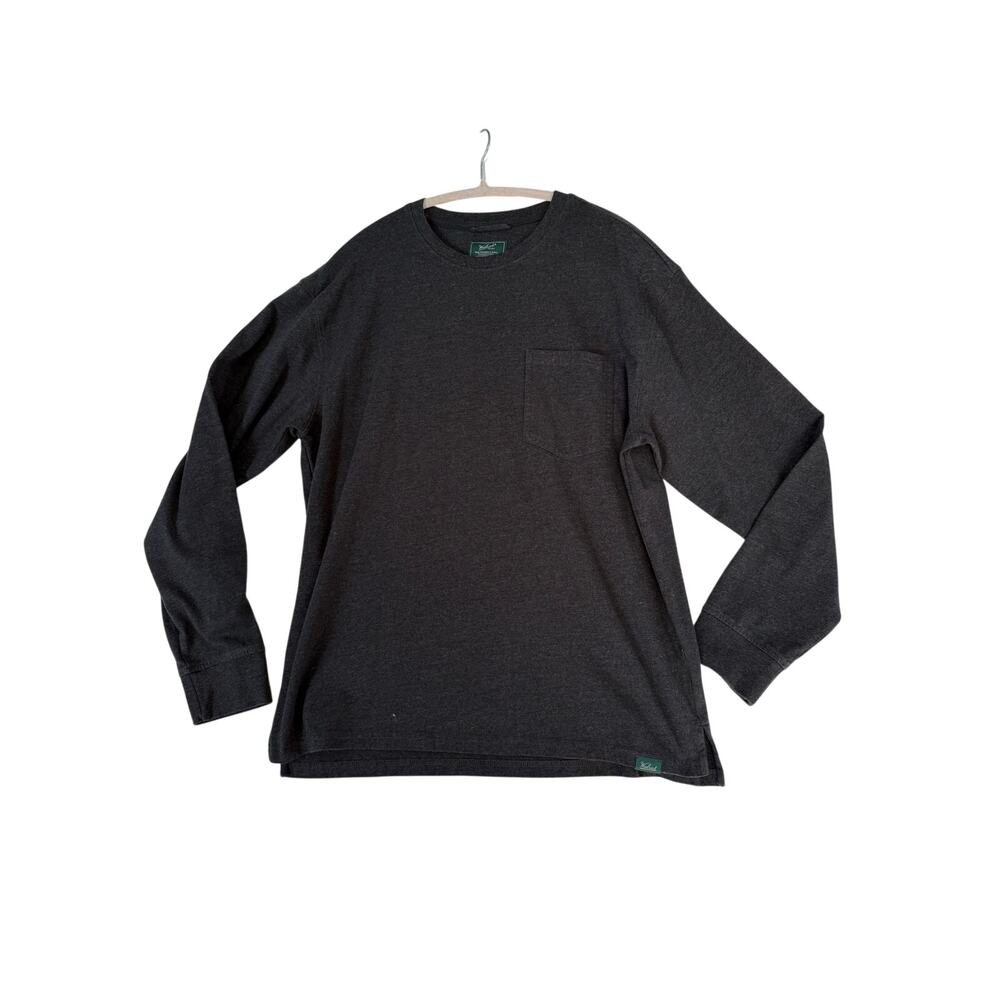 Woolrich Green Label Shirt Men's Medium Gray Long Sleeve Pocket Cotton Blend - Picture 7 of 7